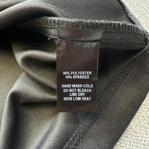 Lulus Black Faux Suede Mini Skirt‎ M Zip Front Y2K Grunge Club Night Out USA - Picture 5 of 7